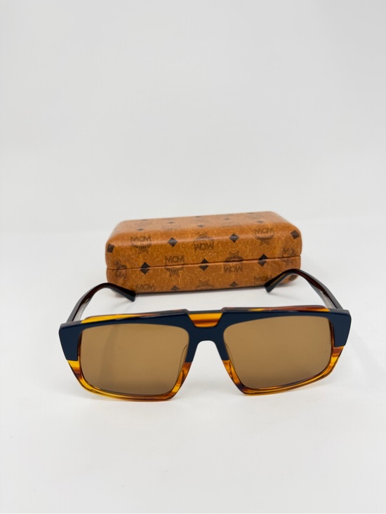 MCM Other - MCM Two-Tone Rectangular Sunglasses - Tortoise & Navy